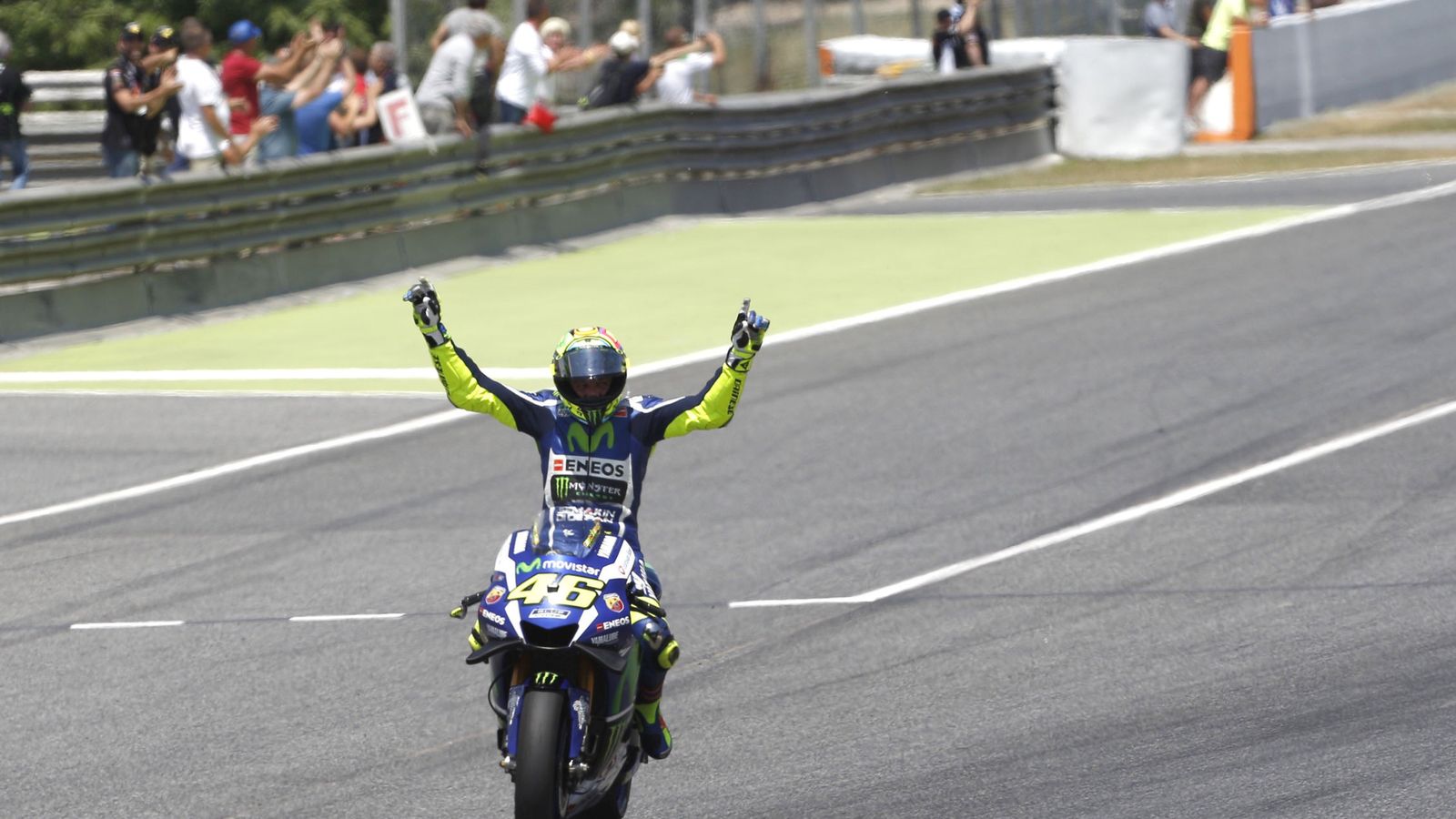 Foto: Rossi no ganaba en Montmeló desde 2009 (Alejandro García/EFE)
