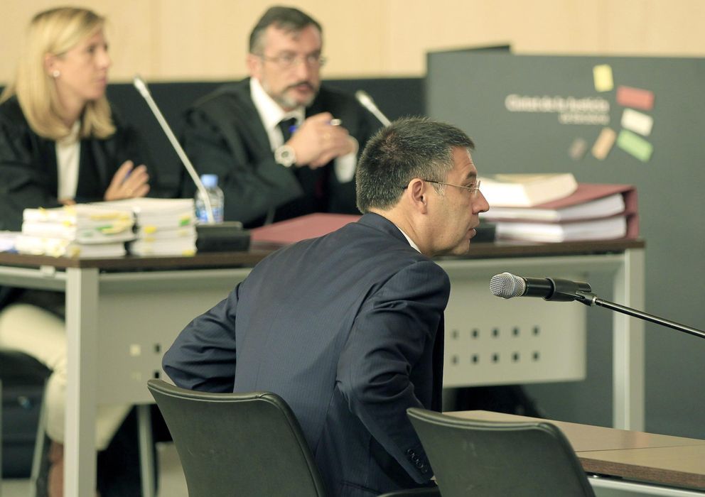 Foto: Josep Maria Bartomeu, durante el juicio contra la junta de Joan Laporta (EFE)