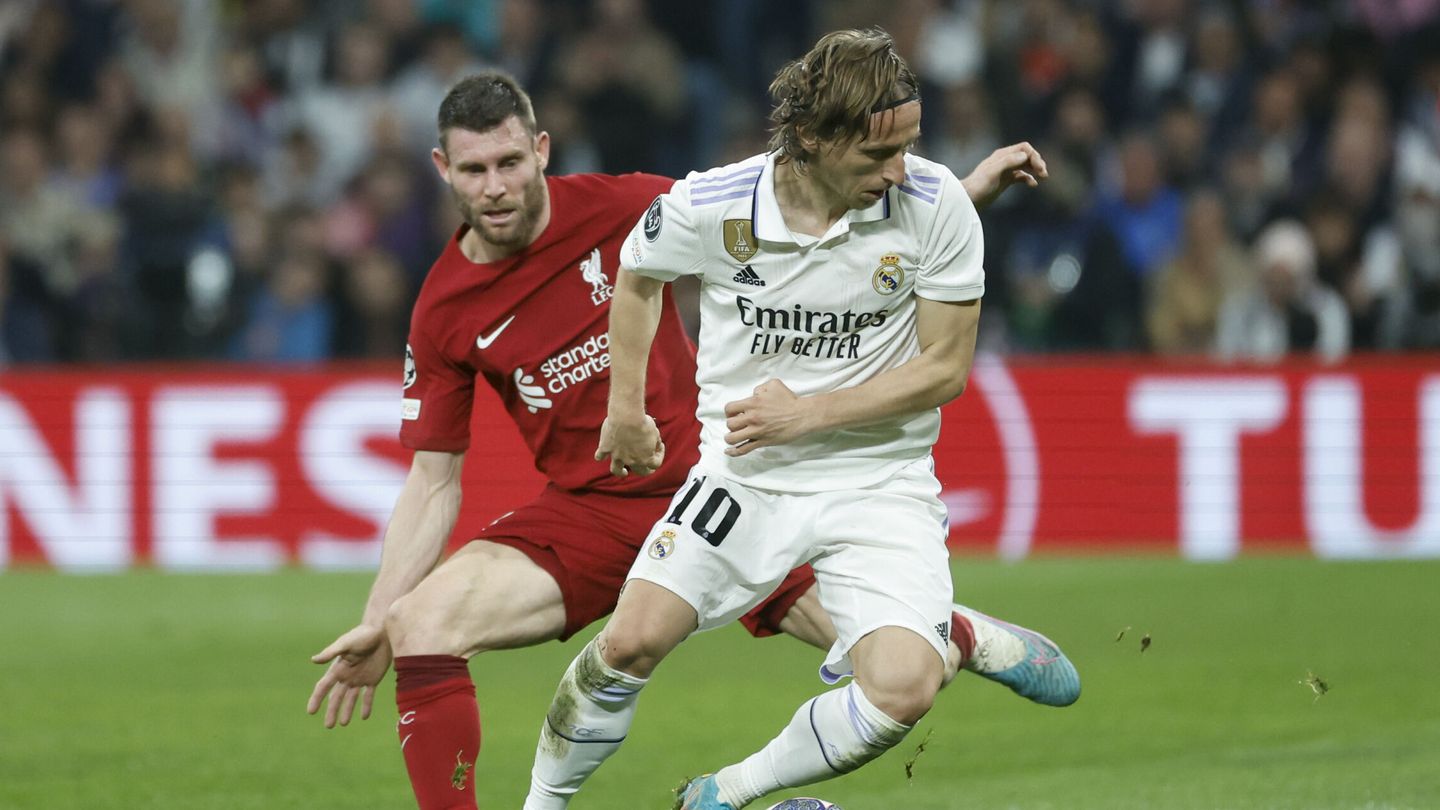 Modric está a un gran nivel y lo demostró ante el Liverpool. (EFE/Rodrigo Jiménez)