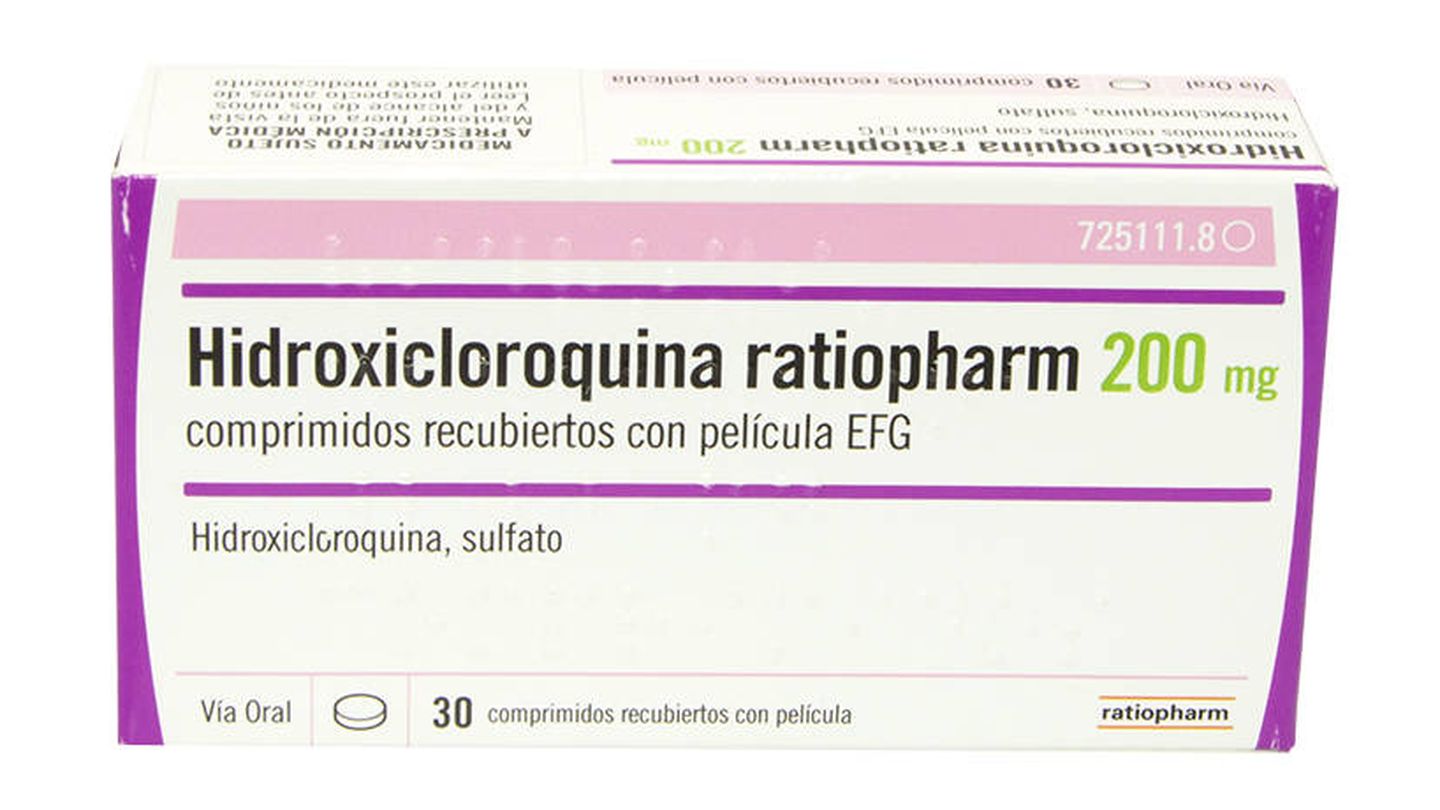 Hidroxicloroquina ratiopharm 200mh 30 comprimidos, del grupo Teva, uno de los medicamentos que estarían indicados para luchar contra el coronavirus. 