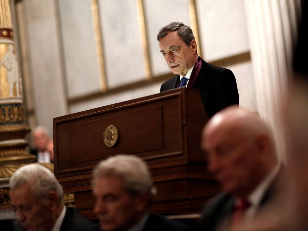 Foto: Mario Draghi, en una conferencia en Atenas. (EFE)