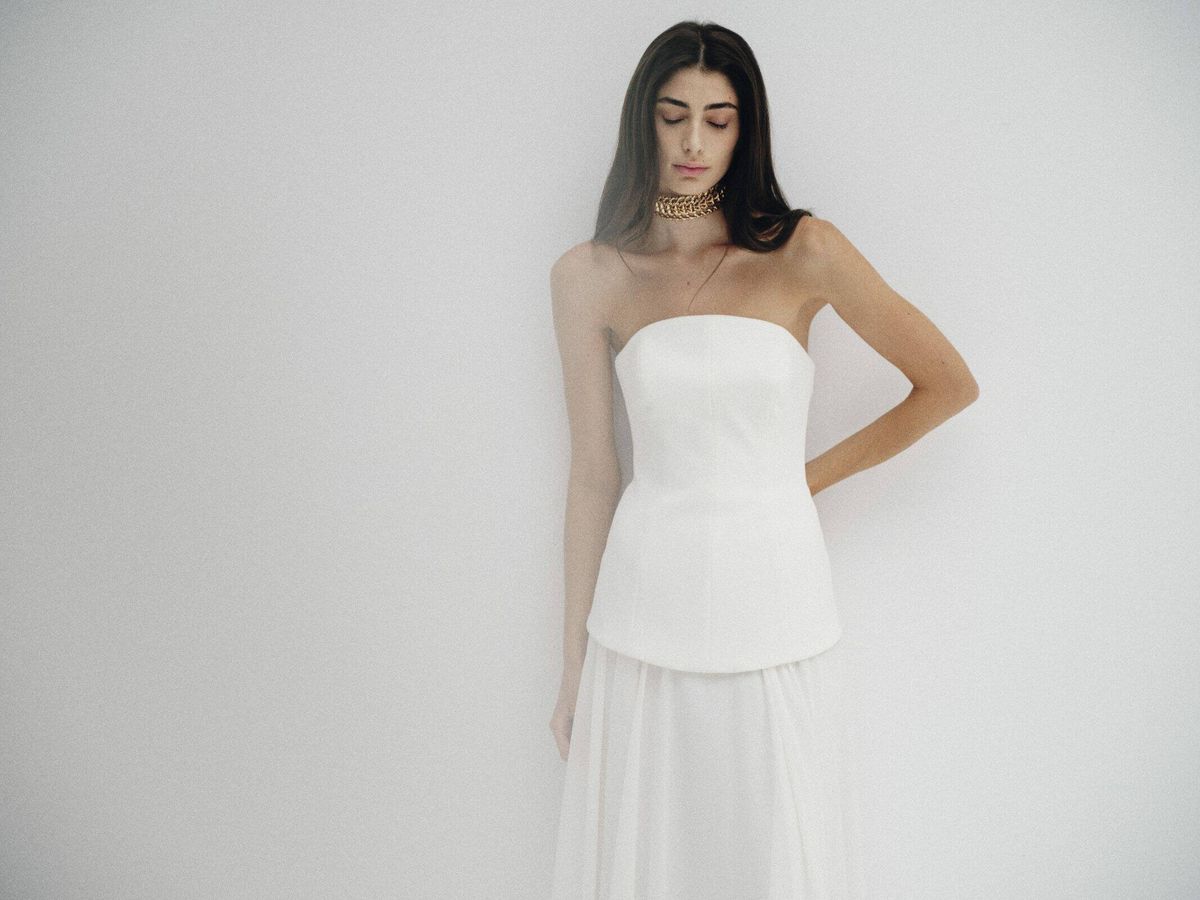 Foto: Un vestido de novia de la nueva colección de Sophie et Voilà. (Cortesía)