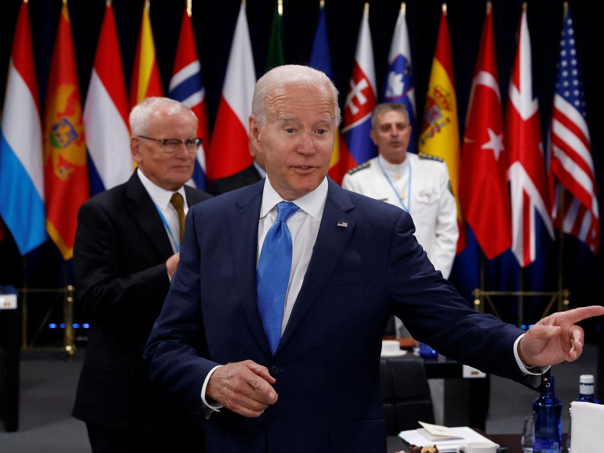 Foto: Joe Biden, en la cumbre de la OTAN. (Reuters/Yves Herman)