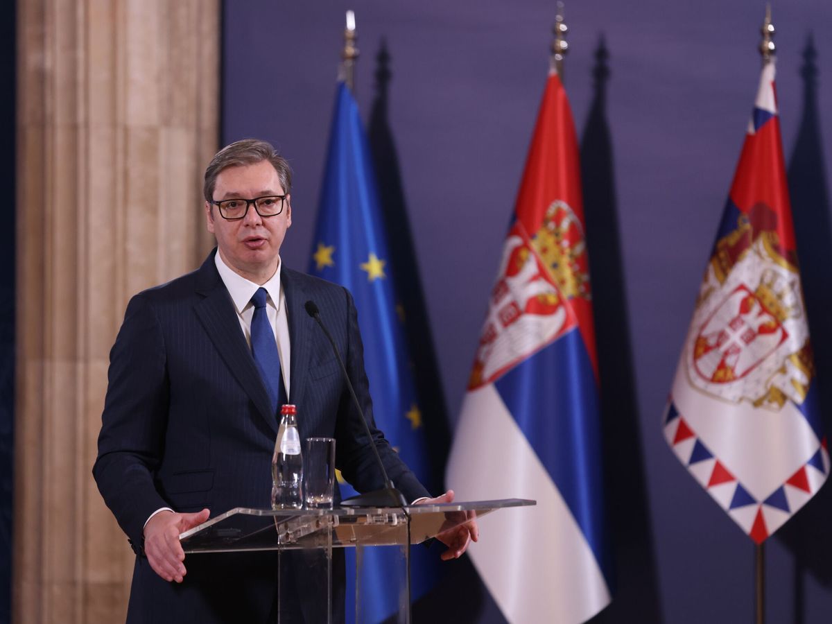 Foto: El presidente serbio, Aleksandar Vucic. (EFE/Andrej Cukic)
