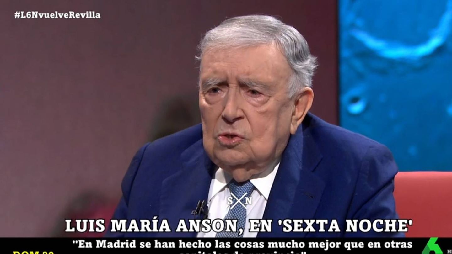 Luis María Anson, en 'La Sexta noche'. (Atresmedia).