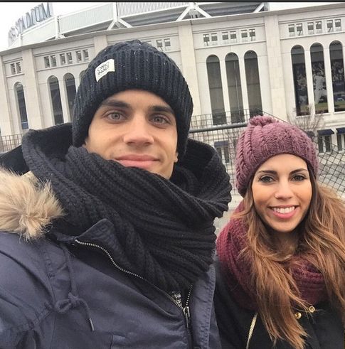 Foto: El futbolista Marc Bartra y la periodista Melissa Jiménez (Instagram)
