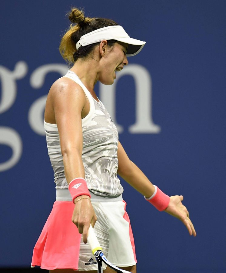 Foto: Garbiñe Muguruza, en el US Open. (Reuters)
