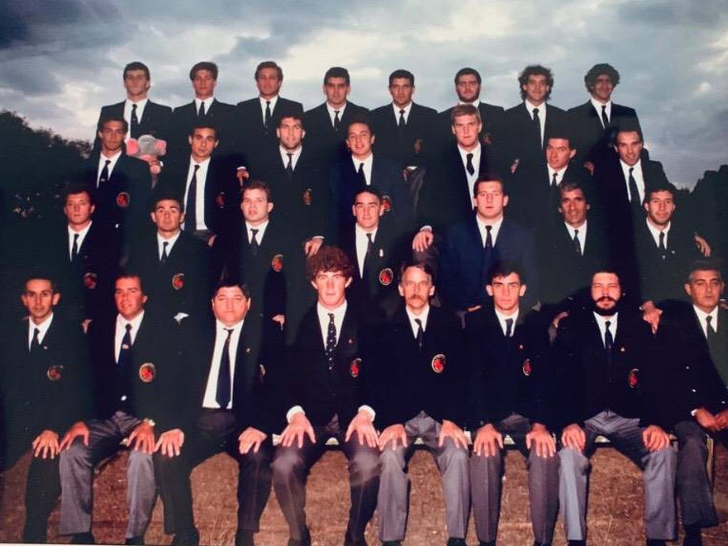 La Selección española, en Zimbabue en 1989