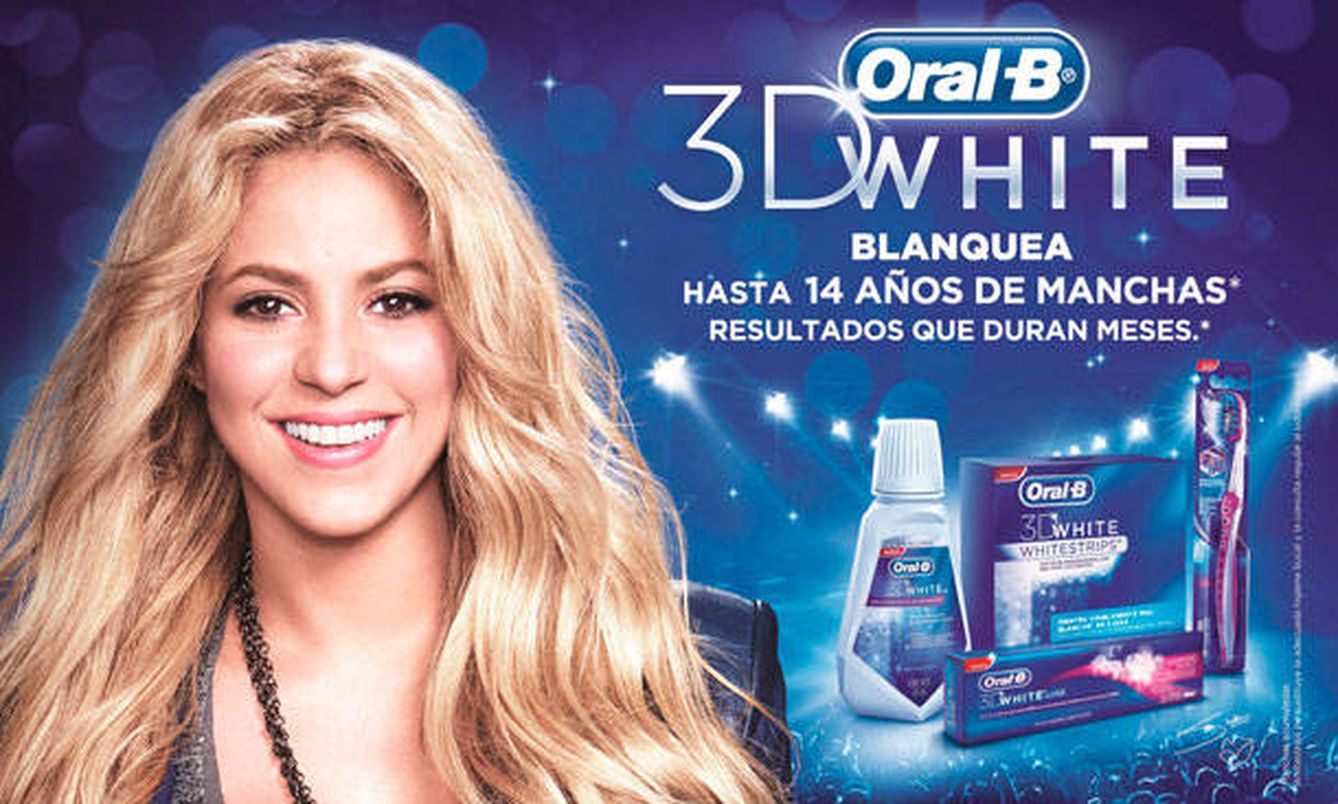 Shakira como imagen publicitaria de Oral-B.