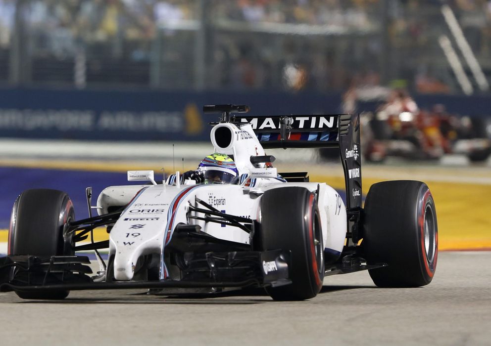 Foto: El brasileño Felipe Massa, en el pasado GP de Singapur. (EFE)