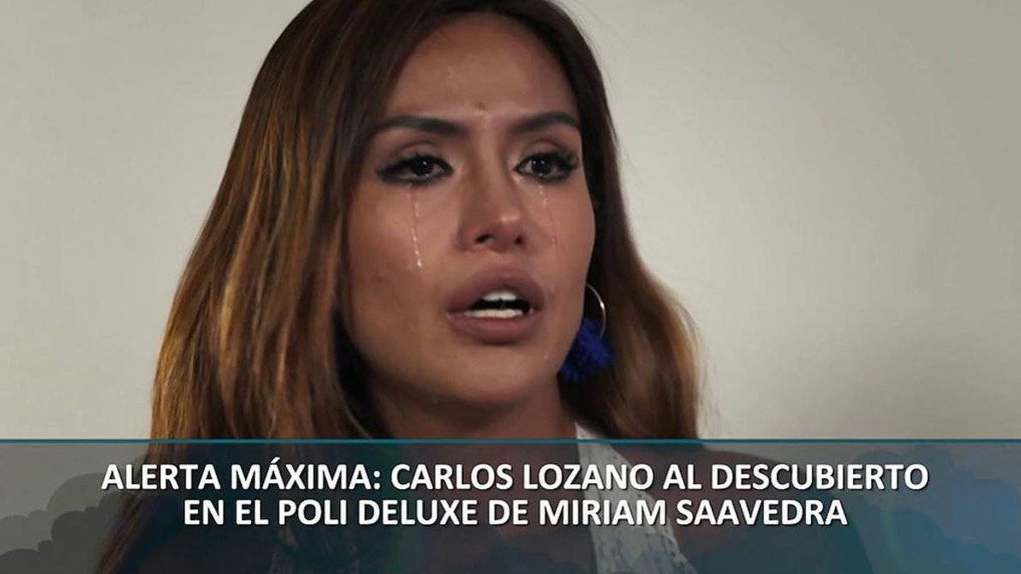 Miriam Saavedra responde a las preguntas de Conchita. (Telecinco).