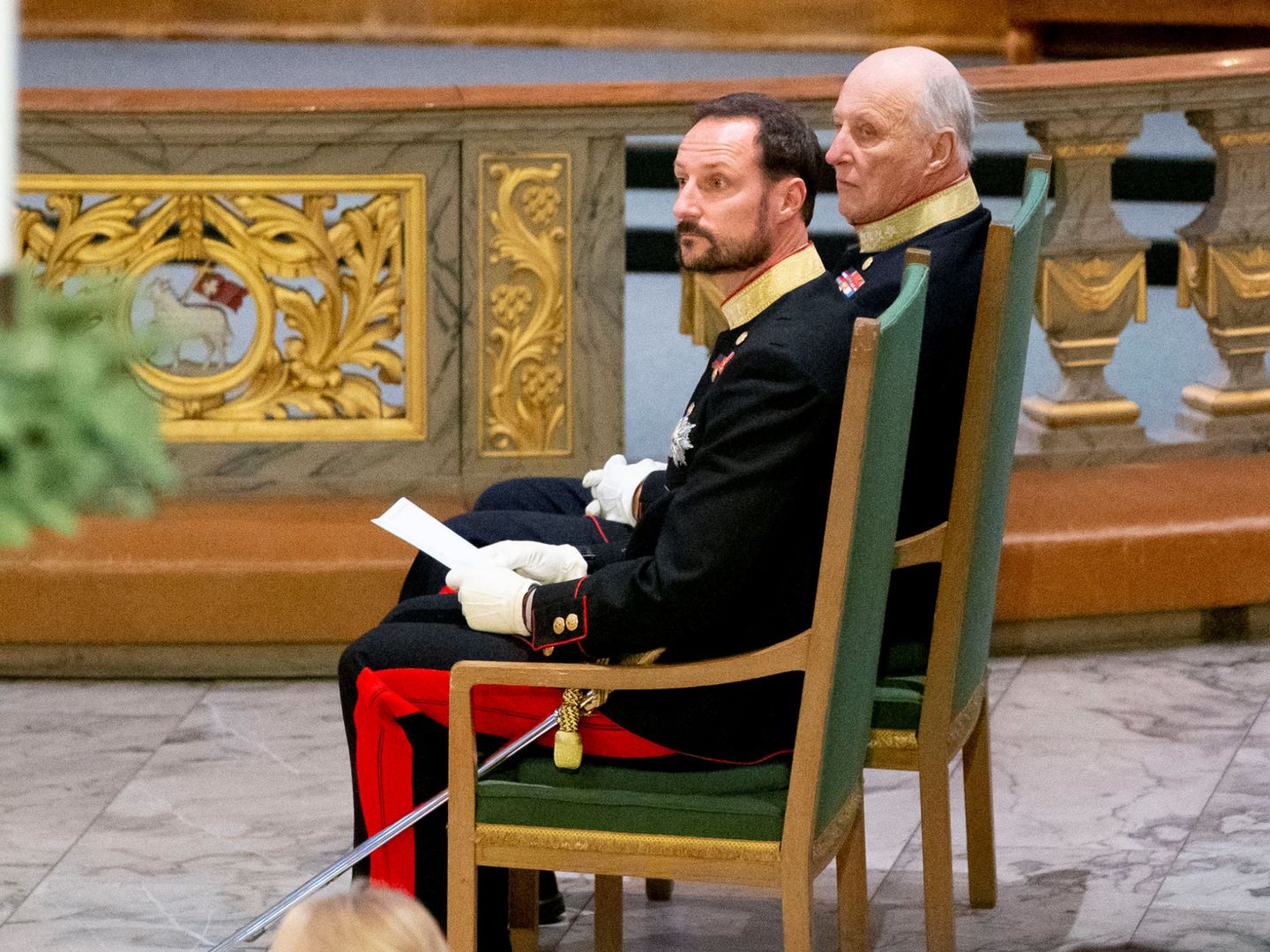El rey Harald y el príncipe Haakon, en una imagen de archivo. (Reuters)
