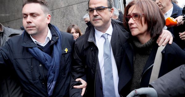 Foto: Jordi Turull a la salida del Tribunal Supremo este viernes. (EFE)