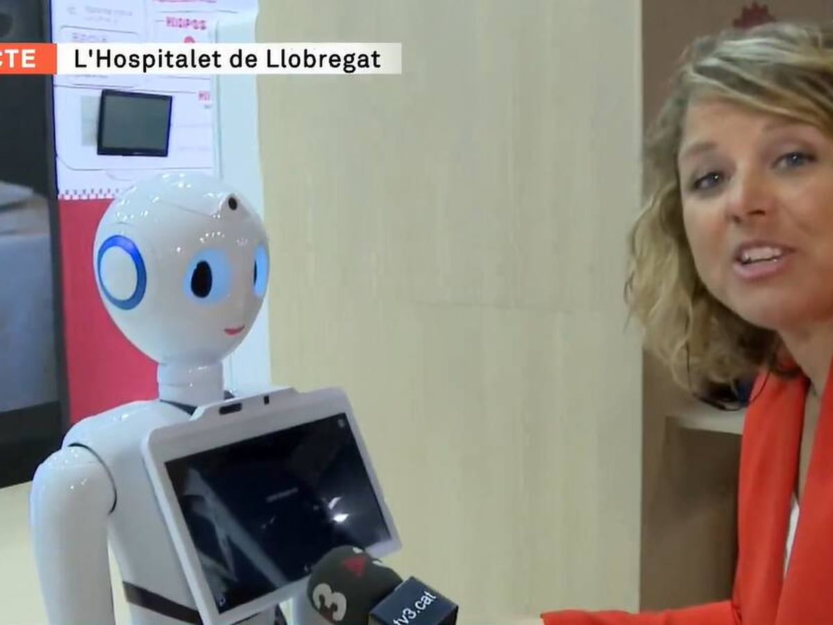 Foto: Una reportera de TV3 habla en catalán con un robot en directo y lo que acaba sucediendo sorprende a todos (X/@elsmatins)