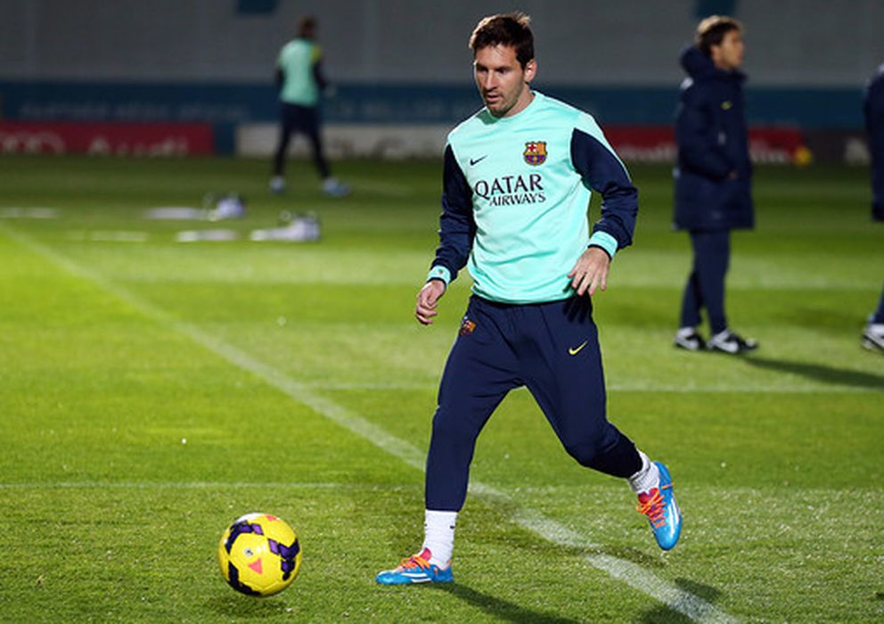 Foto: Leo Messi ha vuelto a entrenar con sus compañeros (Miguel Ruiz - FCB)