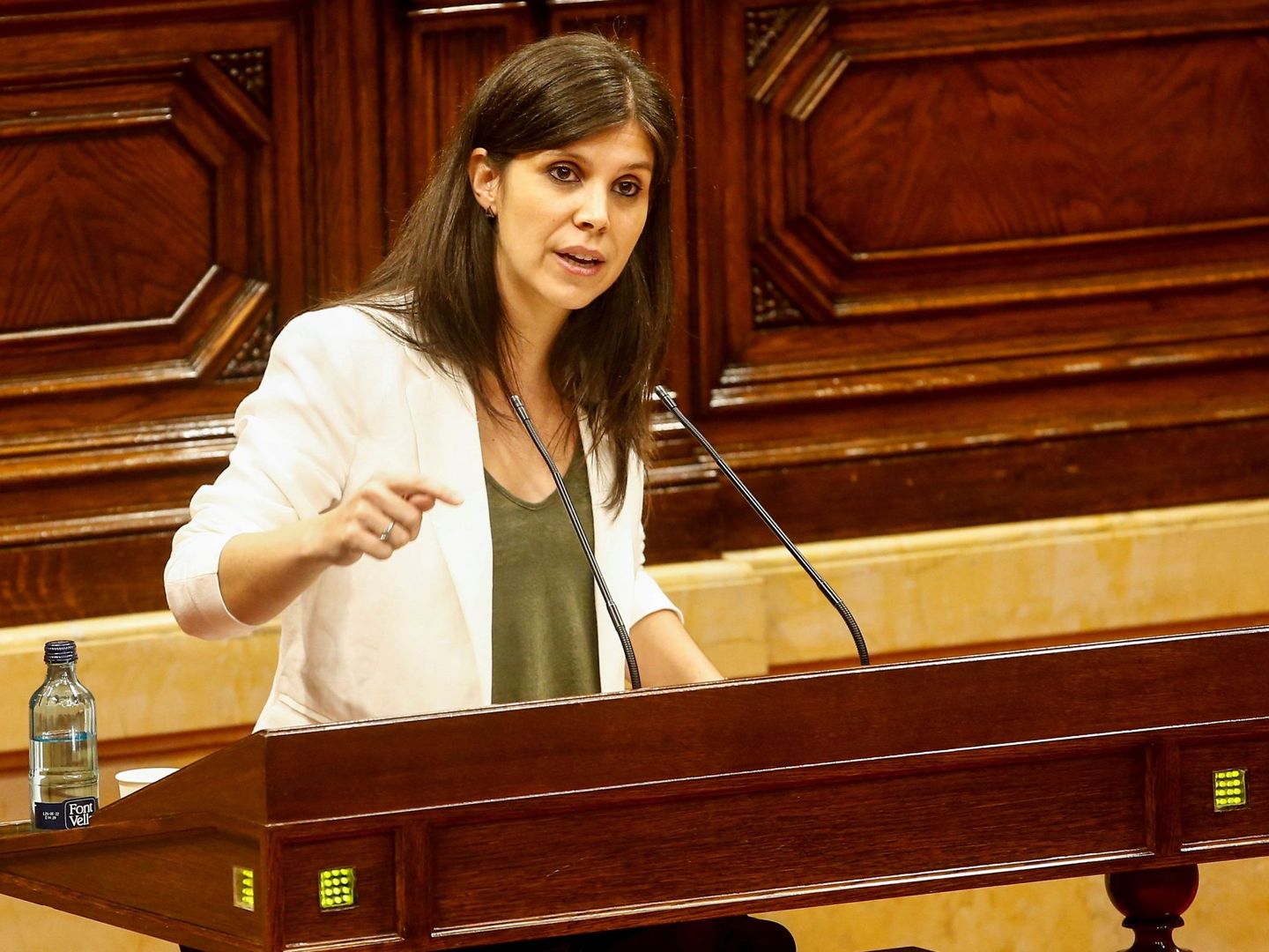 La diputada y portavoz de ERC en el Parlament, Marta Vilalta. (EFE)