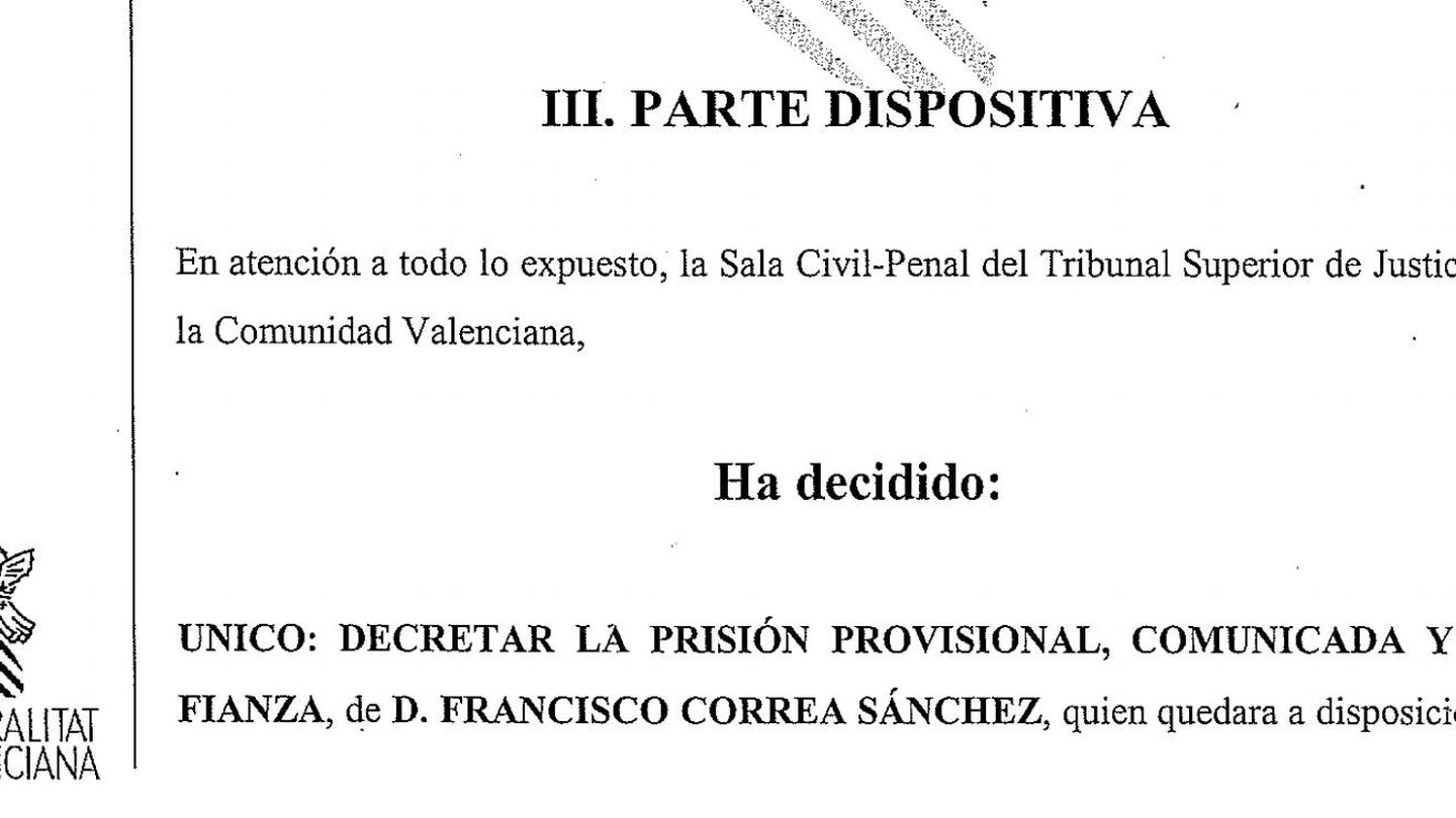 Pinche para leer el auto de encarcelamiento de Correa, Crespo y Álvaro Pérez.