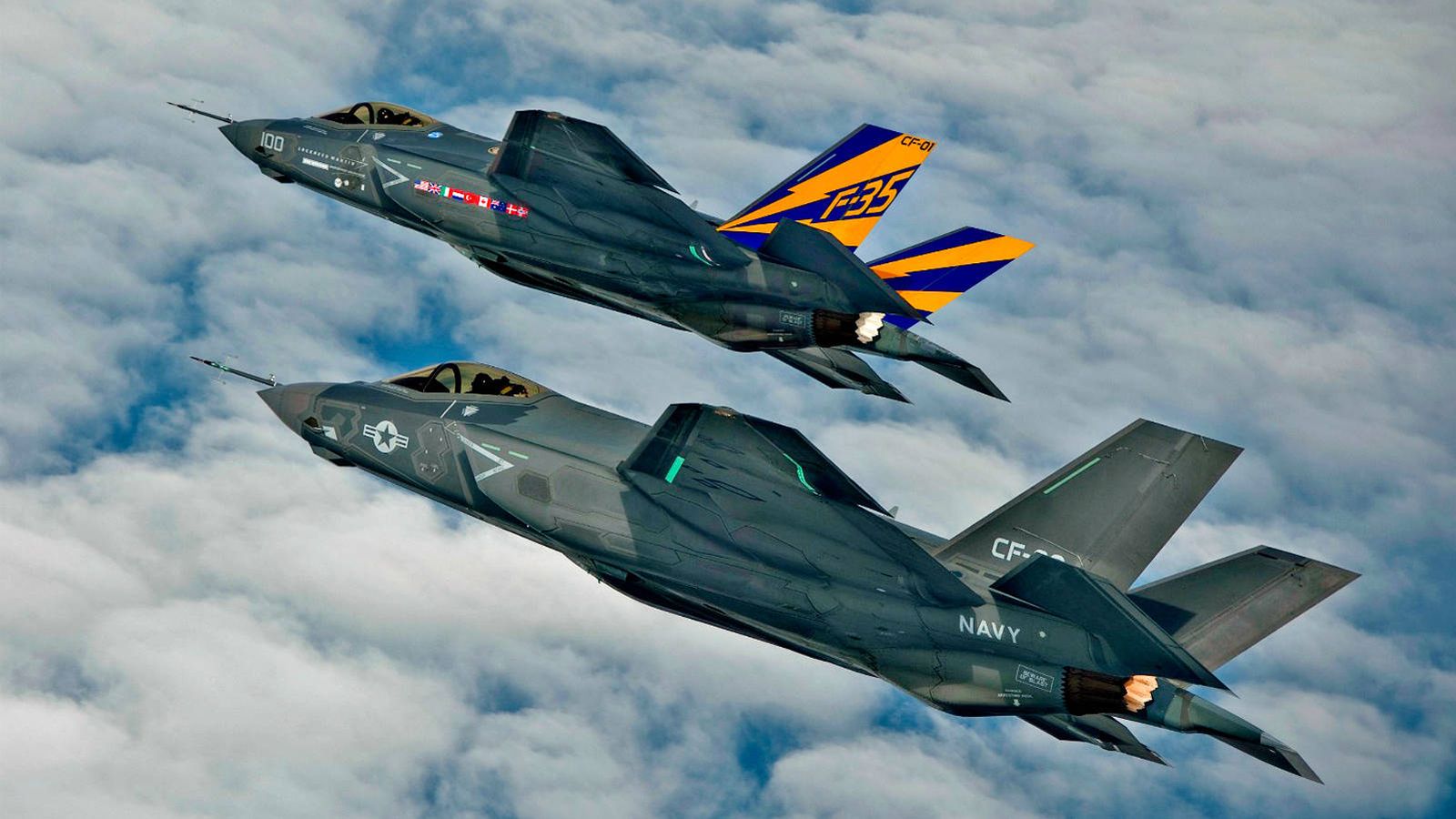 Foto: Dos F-35 en formación aérea