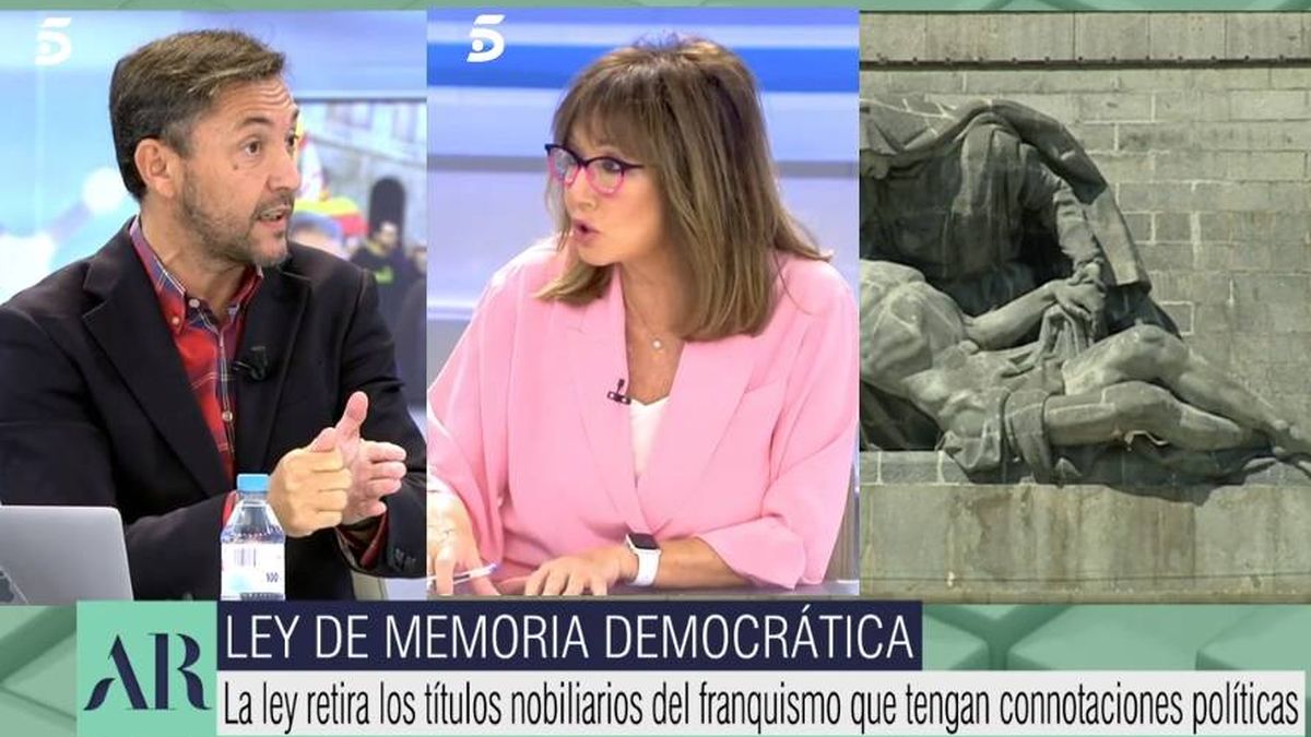 Javier Ruiz se enfrenta a Ana Rosa por la Ley de Memoria Democrática: "¿Y cuándo es el momento?"