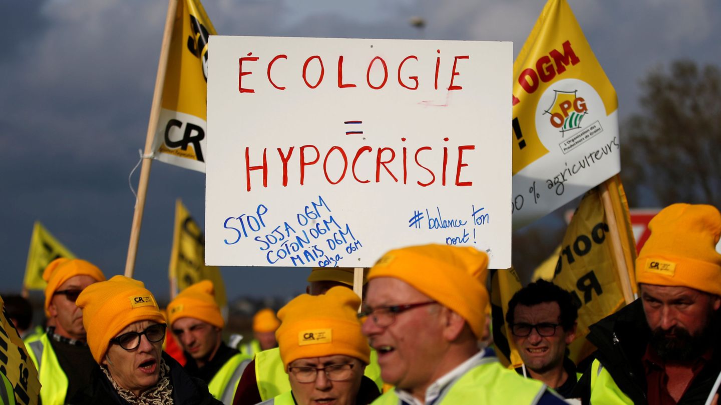 Agricultores franceses, los má activos contra el glifosato, el pasado 21 de noviembre (Stephane Mahe / Reuters)