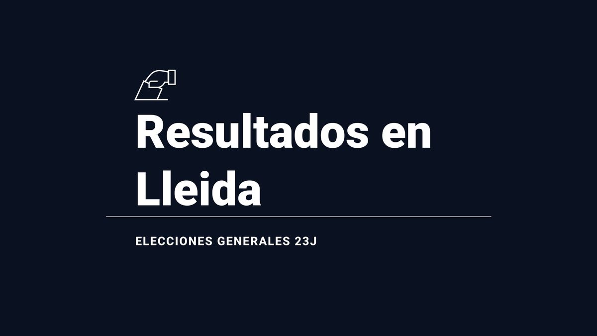 Resultados y ganador en Lleida capital durante las elecciones del 23 de julio: escrutinio, votos y escaños, en directo