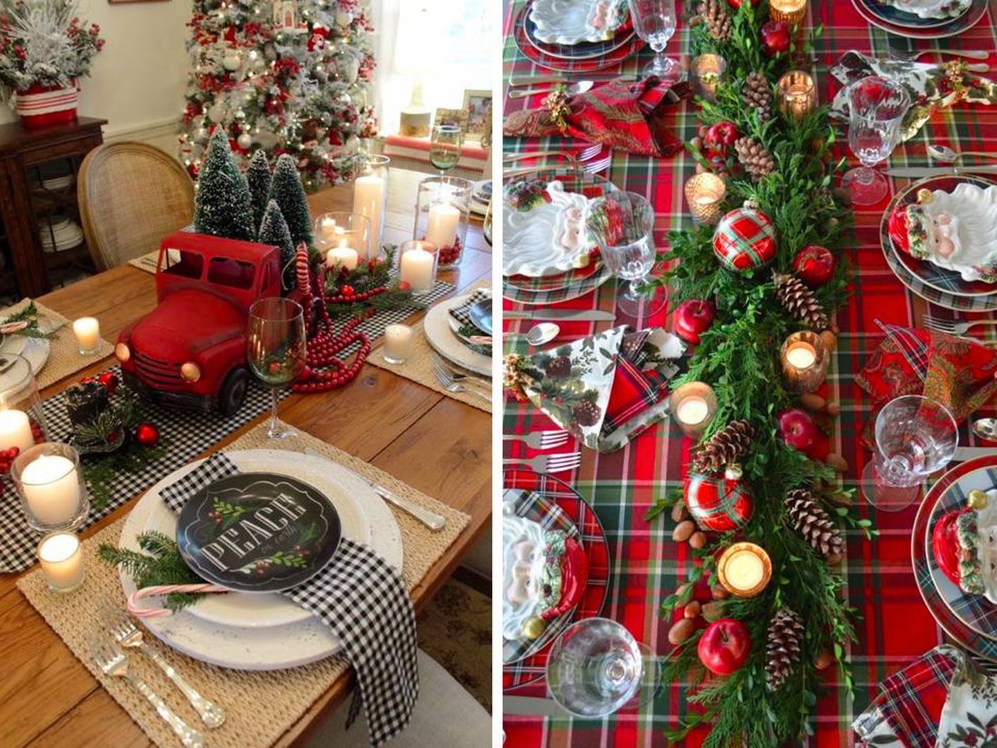 Los cuadros llegan también a tus mesas por Navidad. (Pinterest)
