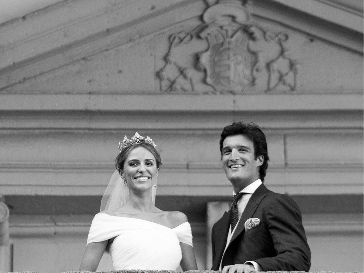 Foto: Laura Vecino y Rafa Medina el día de su boda. (IG)