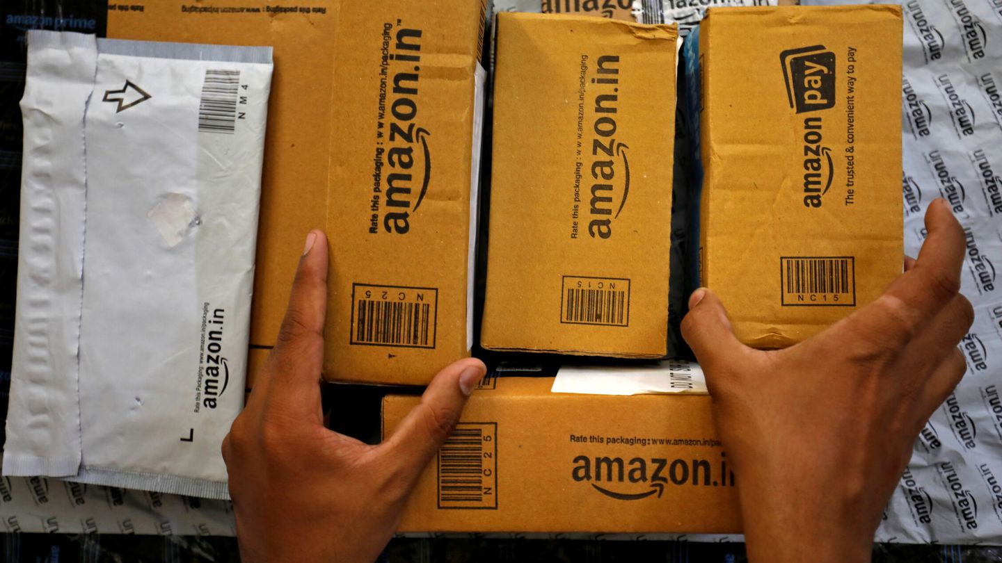 Paquetería de Amazon. (Reuters)