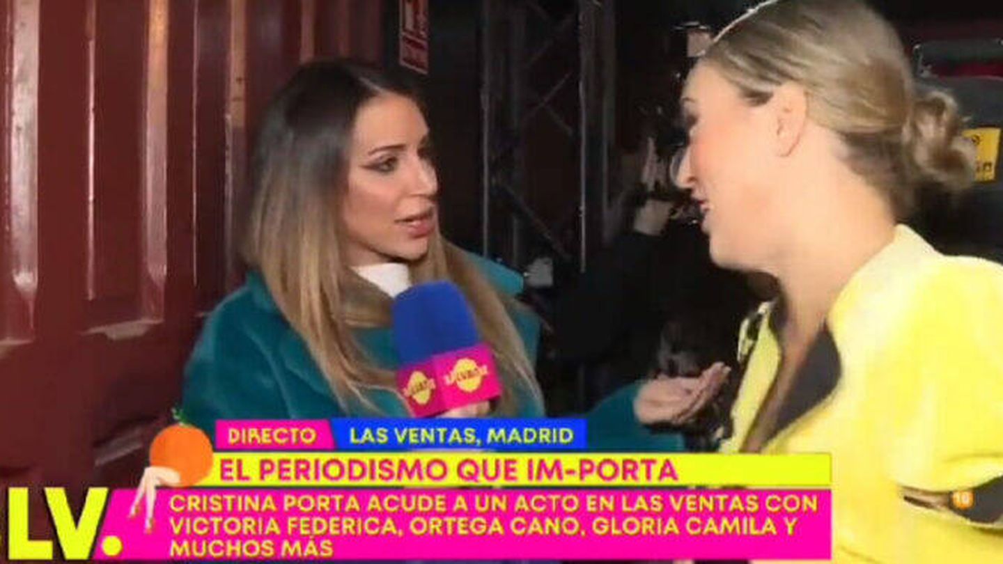 Cristina Porta y Marta Riesco, en 'Sálvame'. (Telecinco)