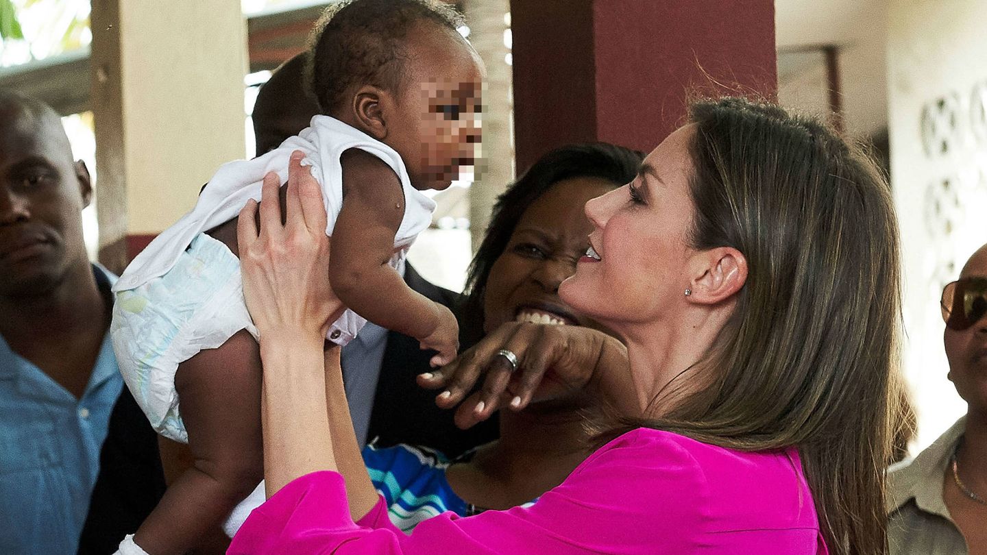 La reina Letizia, en su viaje a Haití y República Dominicana. (Getty)