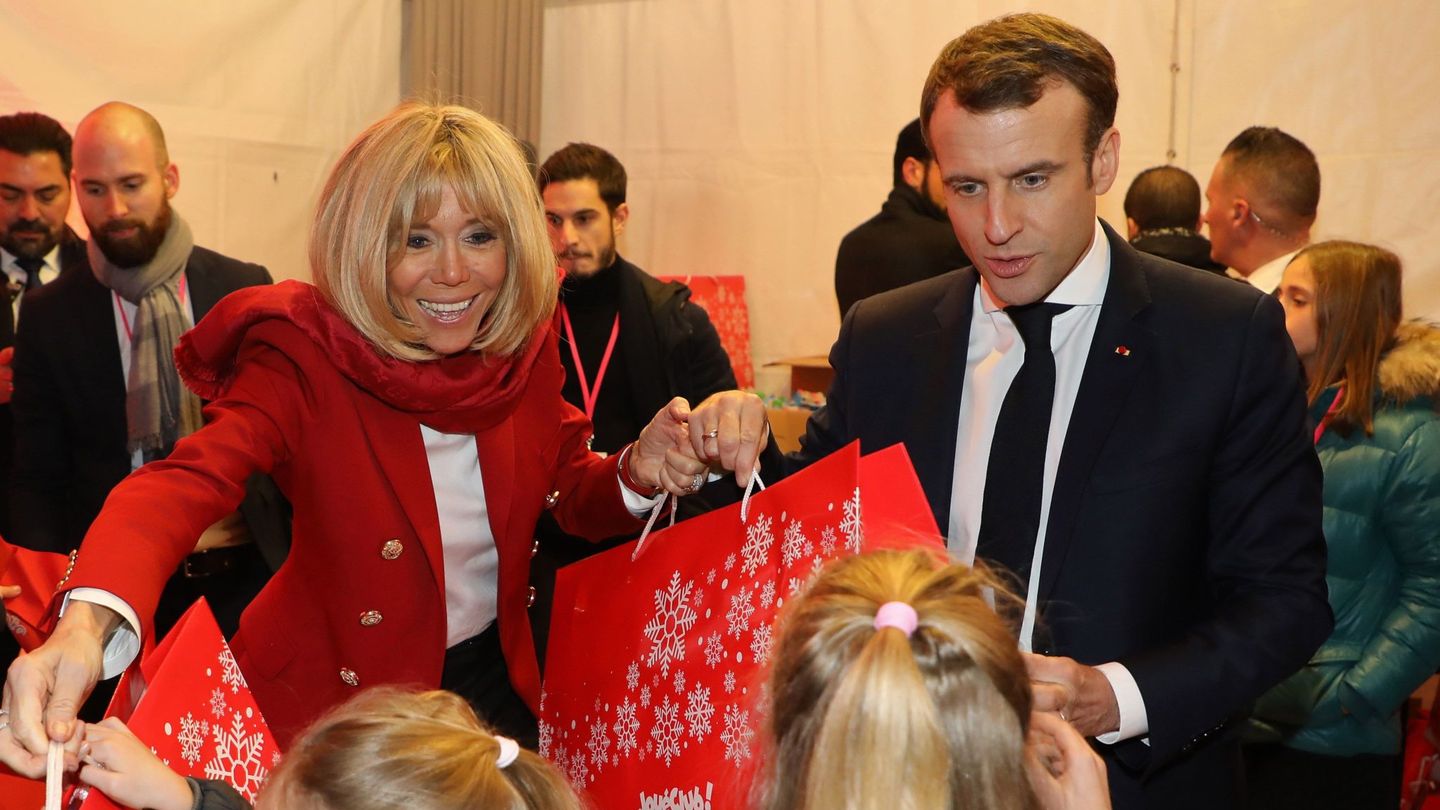 Brigitte y Emmanuel Macron en una imagen de archivo. (EFE)