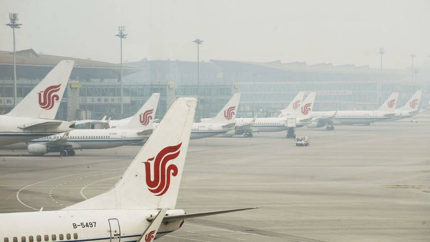 Fotografía de archivo de aviones de Air China en el Aeropuerto Internacional de Pekín. (Cedida)