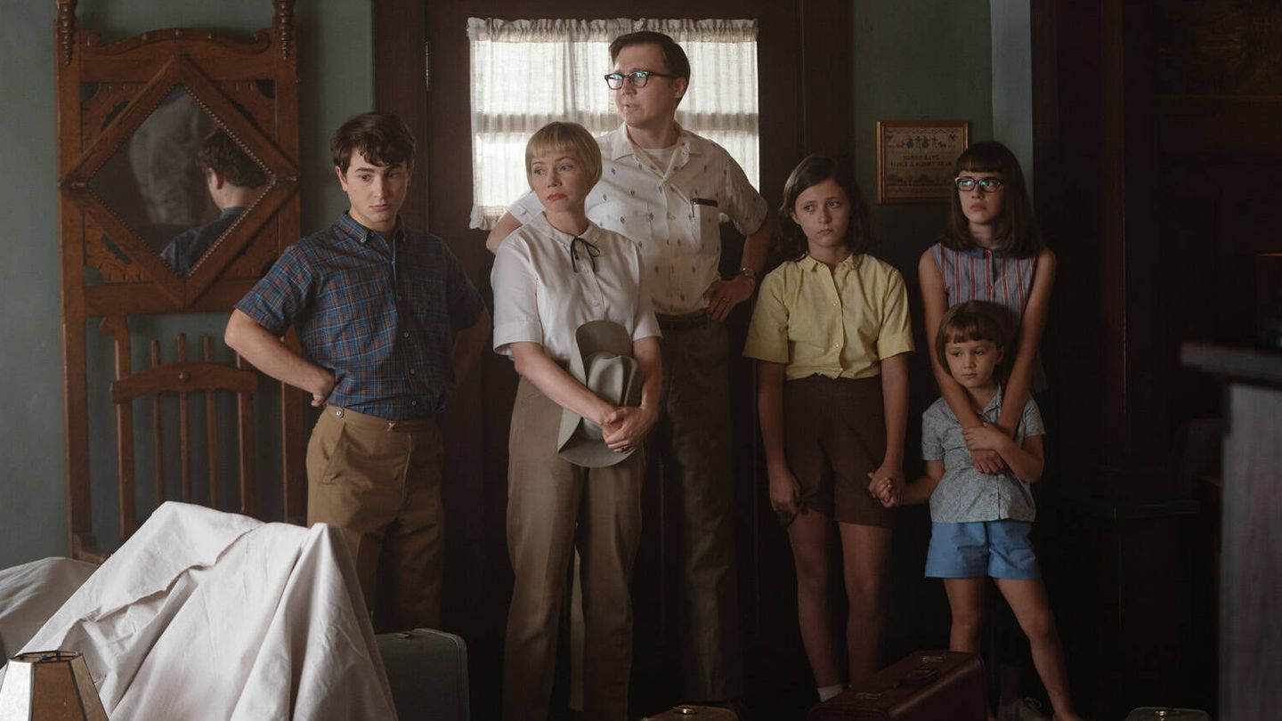 La familia Fabelman al completo en la historia autobiográfica de Spielberg. (Universal) 