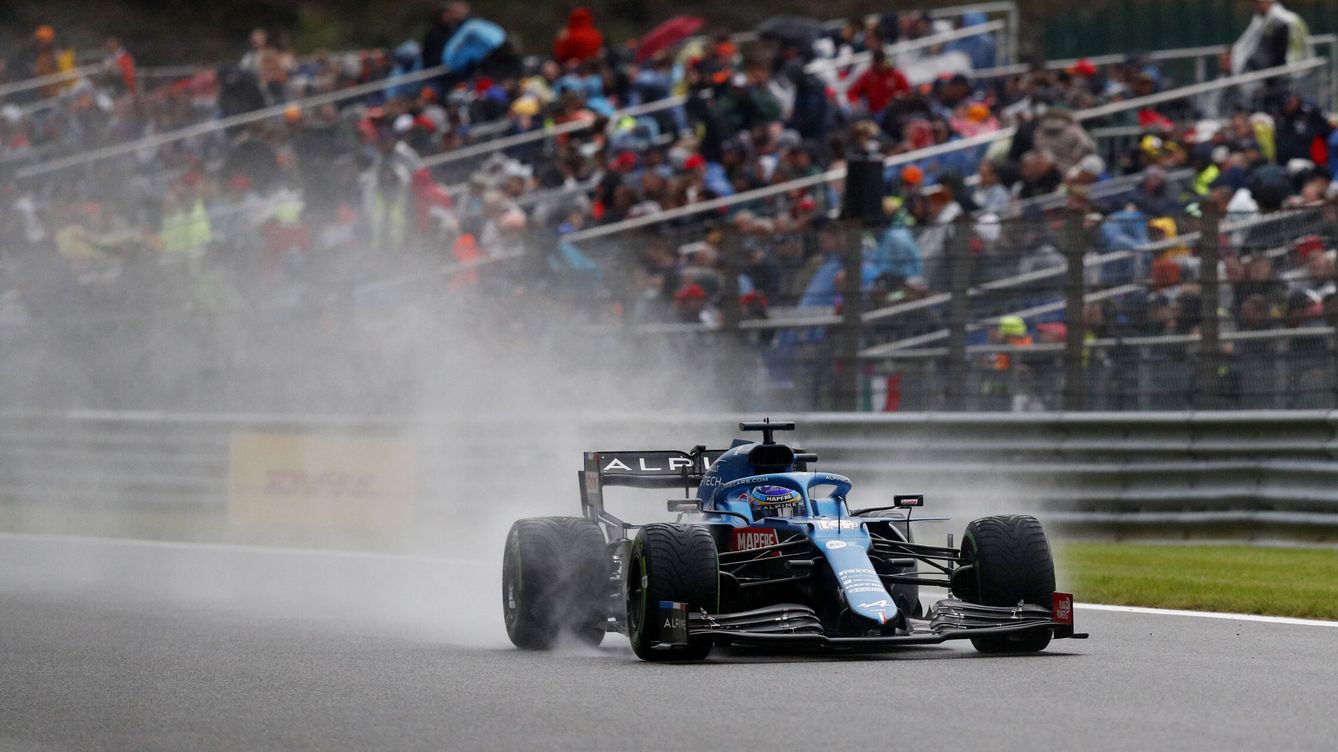 Foto: La lluvia en esta ocasión jugó en contra de los intereses de Fernando Alonso.