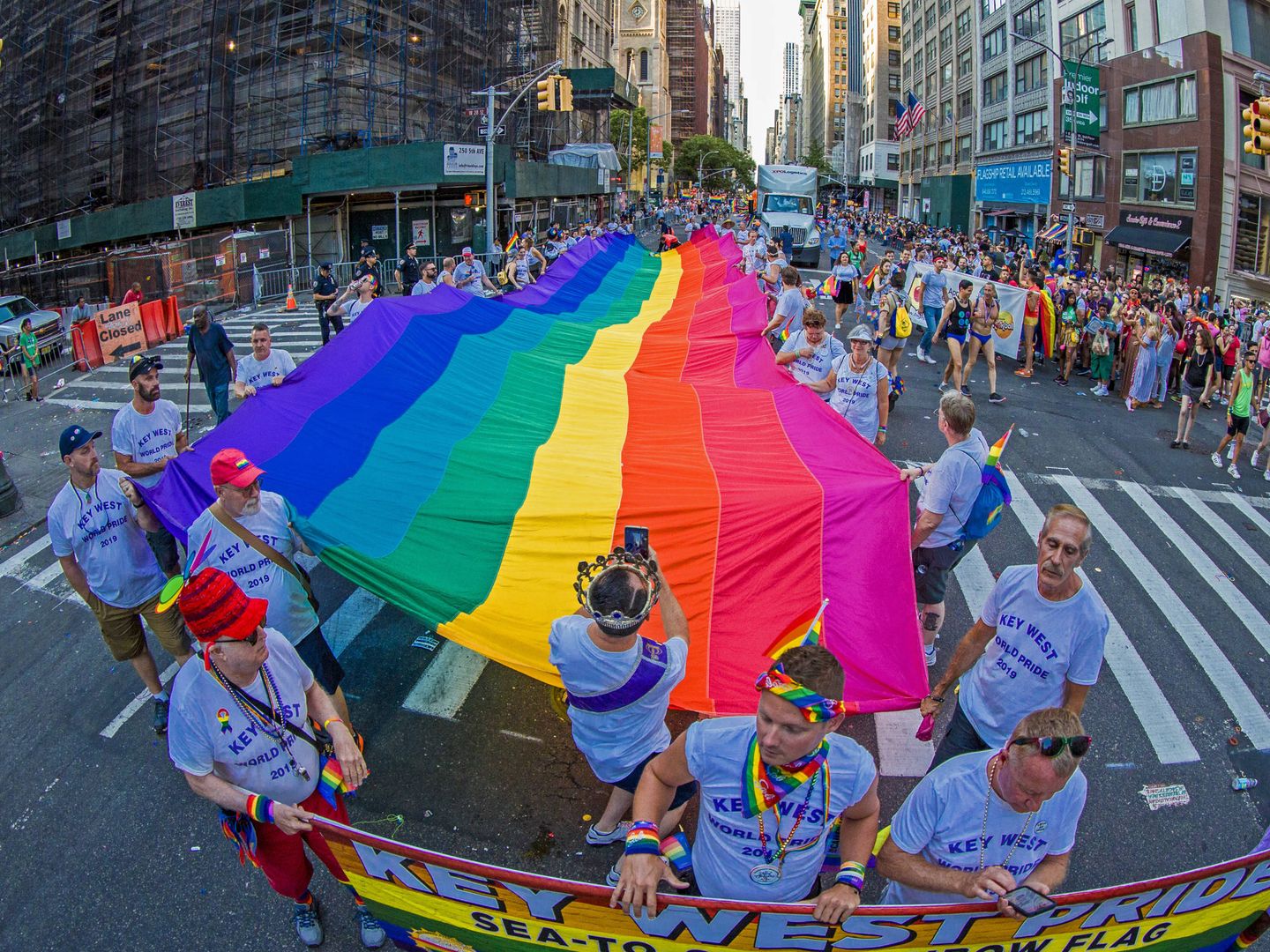  Celebraciones por el World Pride en Nueva York en 2019. (Getty)