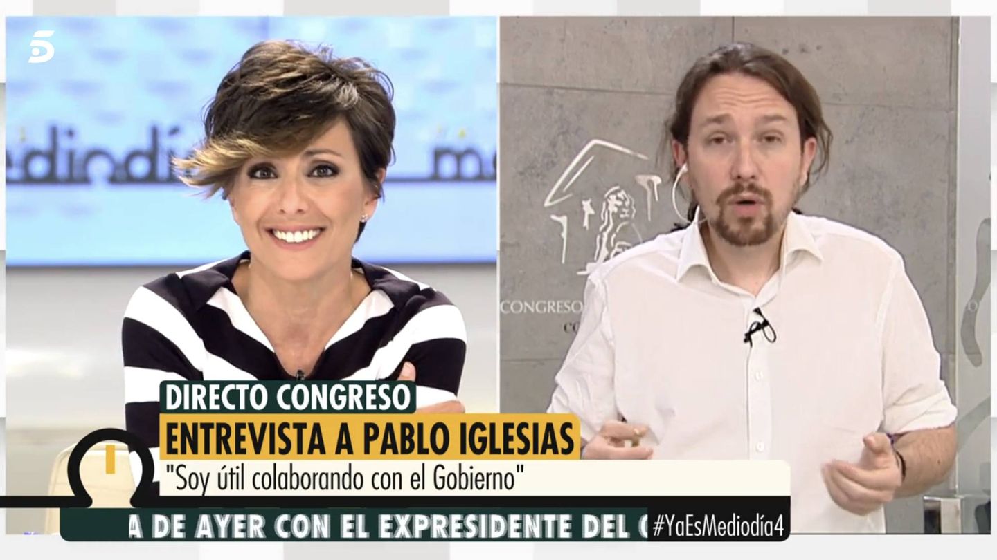 Sonsoles Ónega entrevista a Pablo Iglesias.