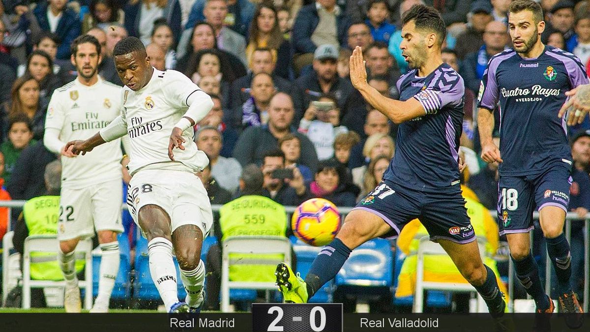 El churro de Vinicius espanta la mala suerte de un pobre Real Madrid