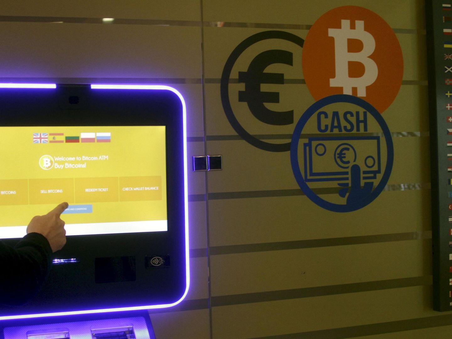 Madrid también tuvo varios cajeros de bitcoin. (Efe)