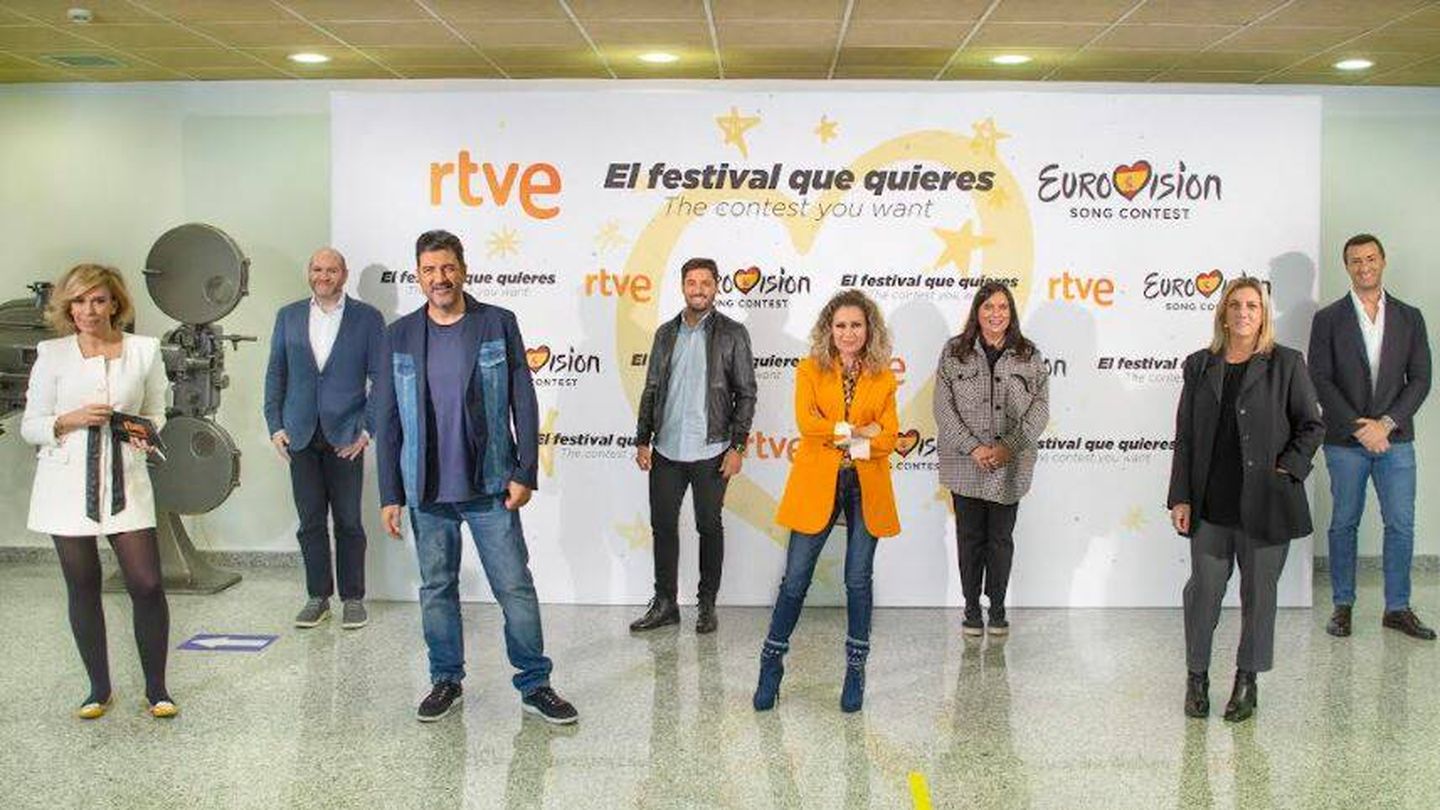 Los invitados al debate 'Eurovisión, el festival que quieres'. (RTVE)