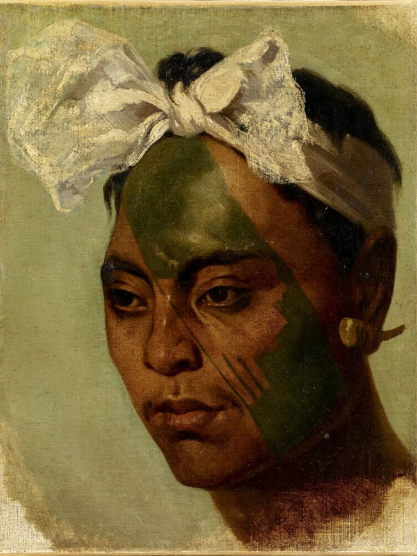 Hombre de las Islas Marquesas tatuado en el Siglo XIX. 