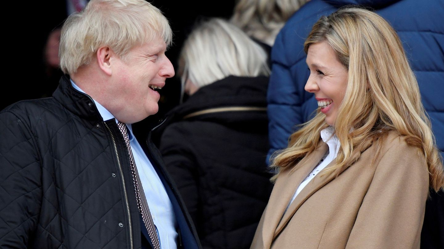 Boris Johnson y Carrie Symonds en una imagen de archivo. (Reuters)