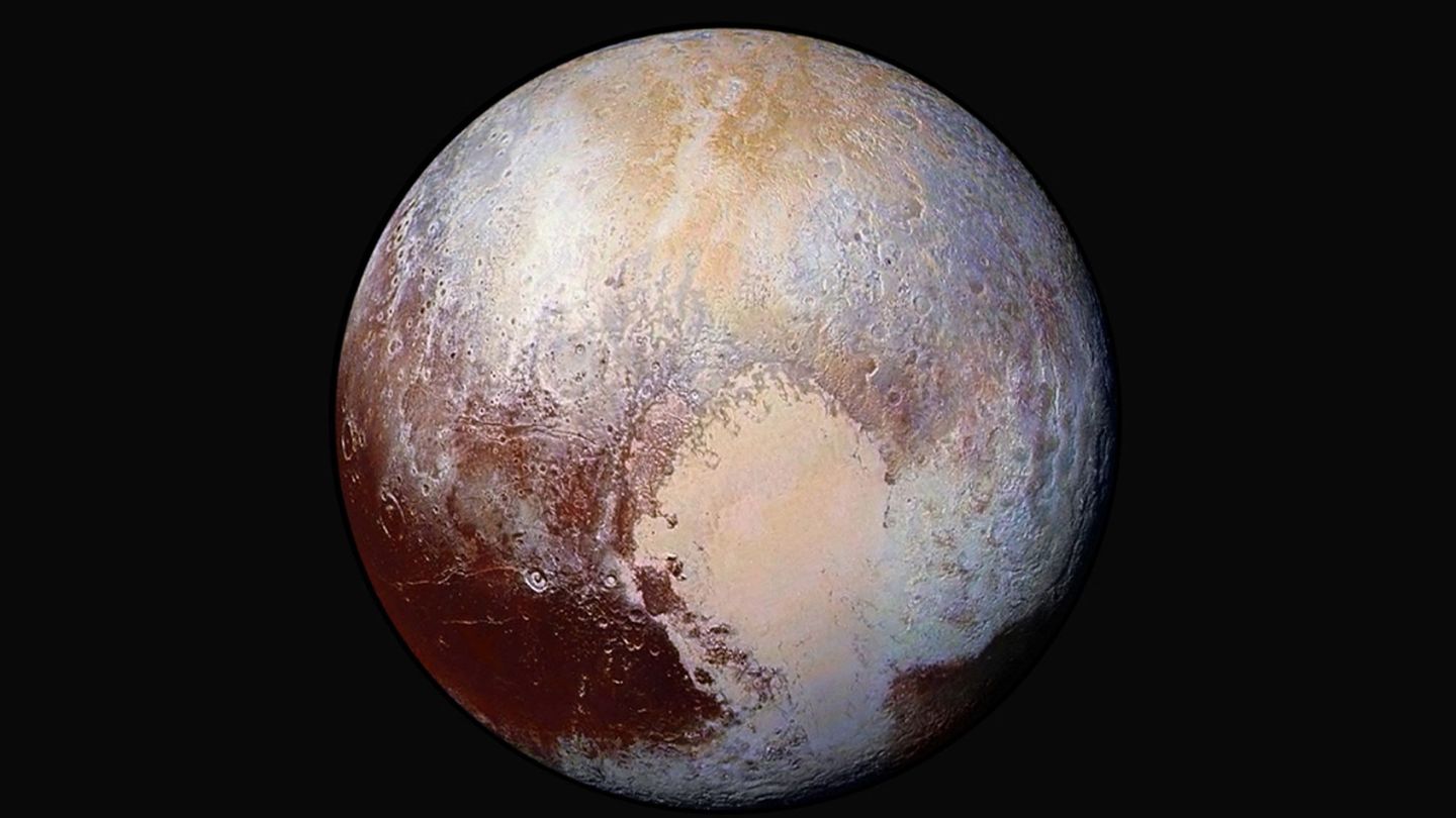 Plutón, capturado por la nave de la NASA New Horizons. (NASA)