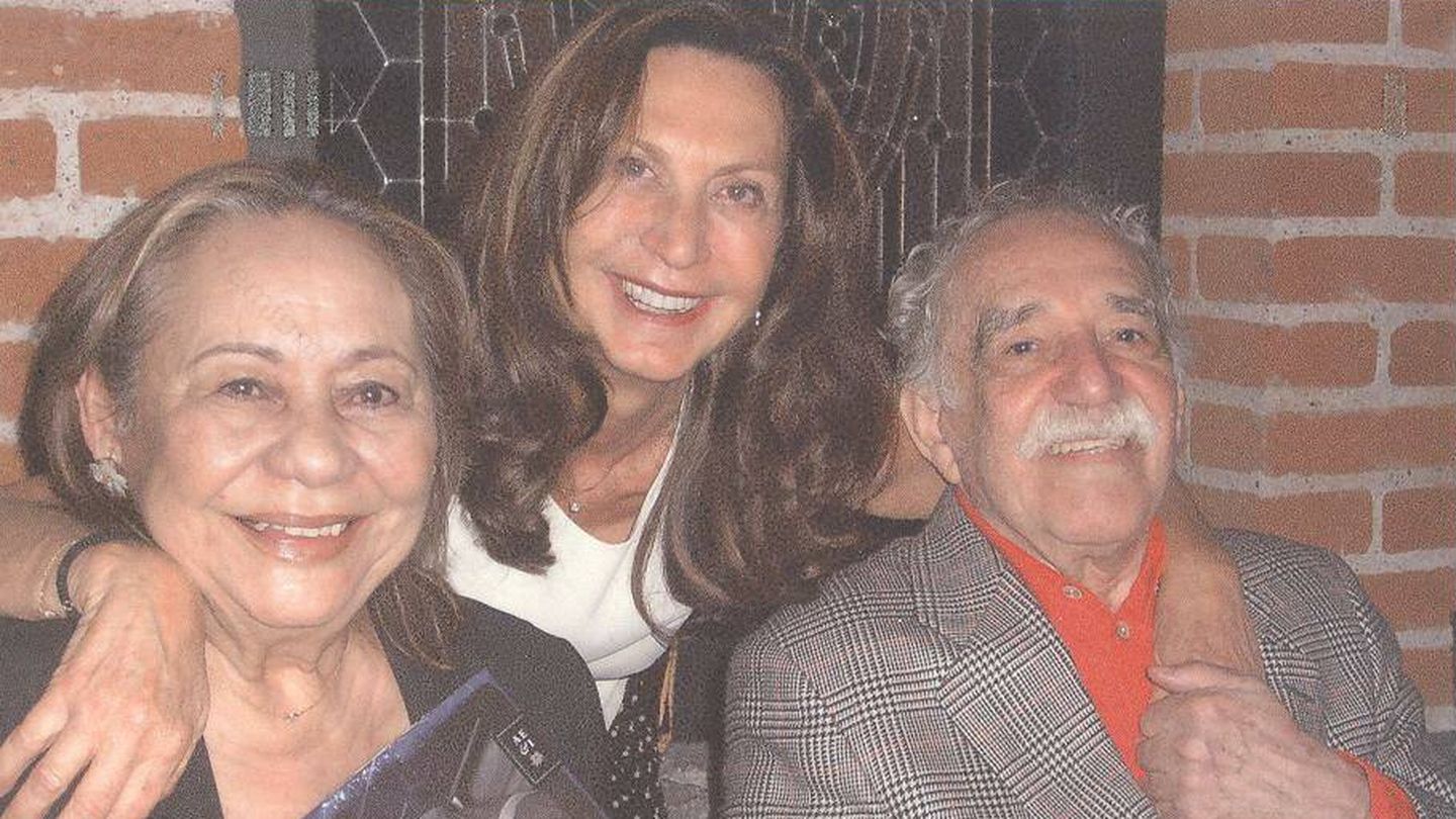 Nuria Amat, con García Márquez y Mercedes, la Gaba. (Cortesía)