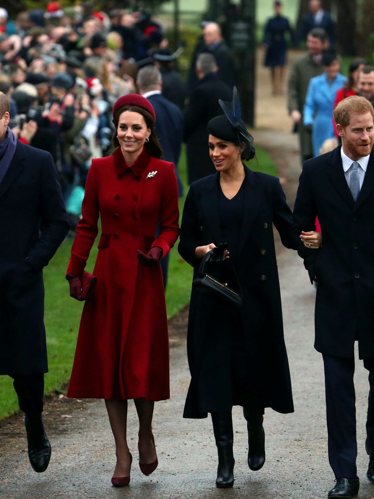 Meghan Markle y Kate Middleton, en 2018. (Reuters/Hannah McKay)