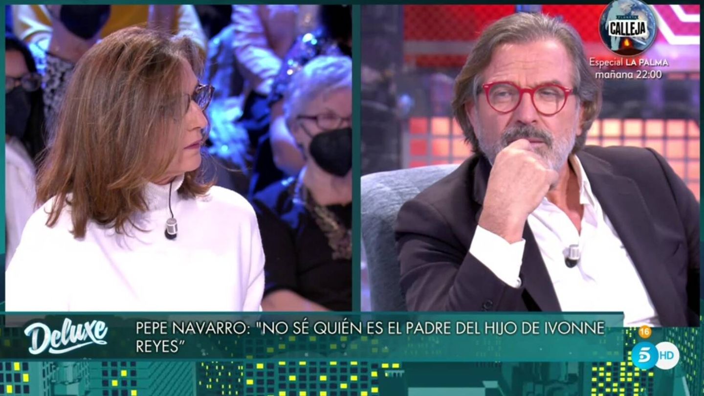 García Pelayo contestando a Navarro. (Telecinco).