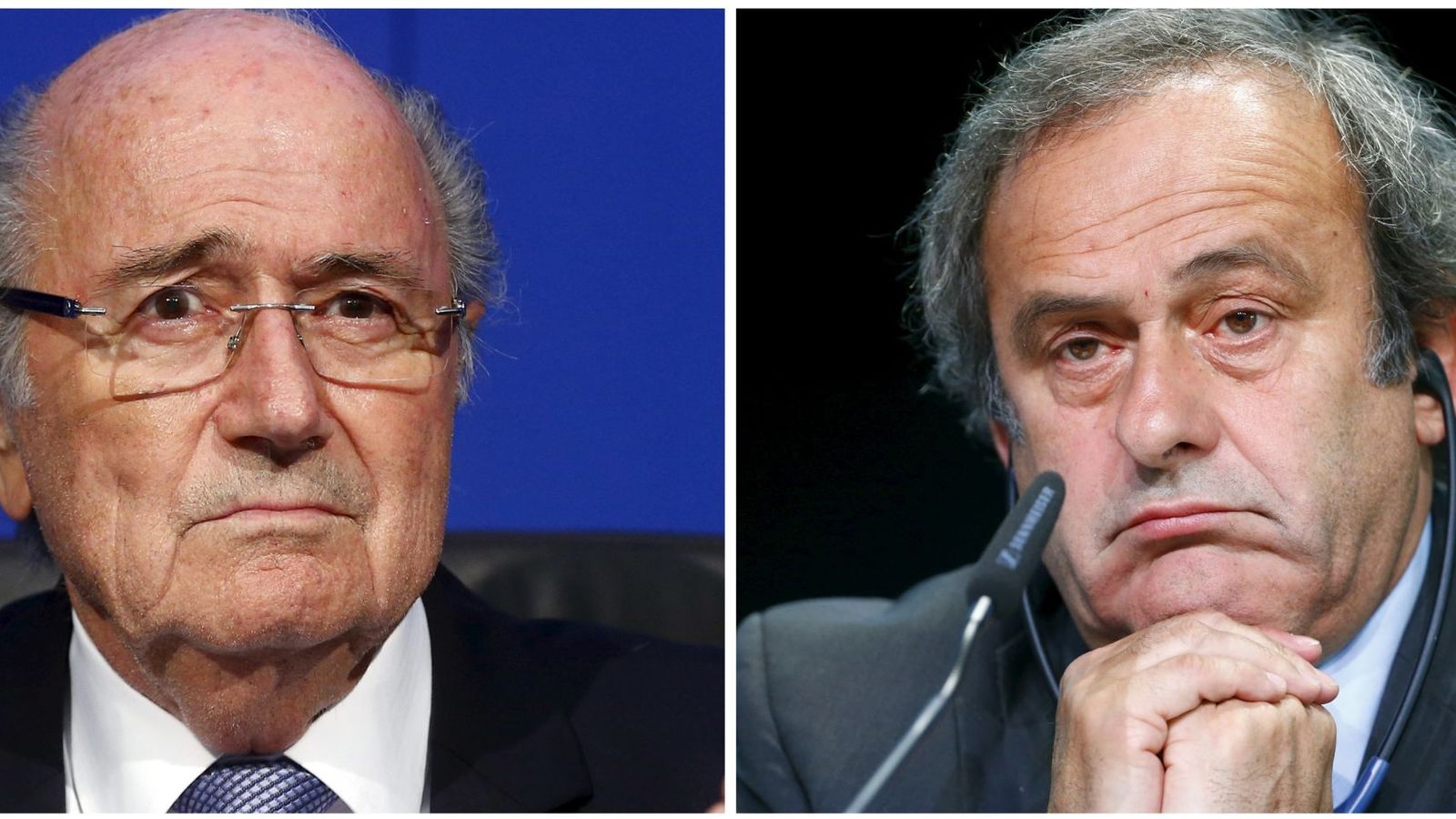 Foto: En la imagen, Josep Blatter y Michel Platini (Reuters)