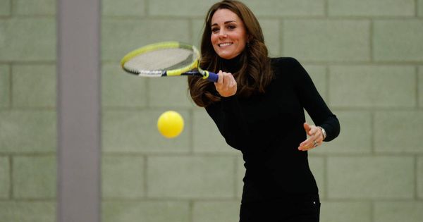 Foto: La duquesa de Cambridge practicando tenis. (Getty Images)
