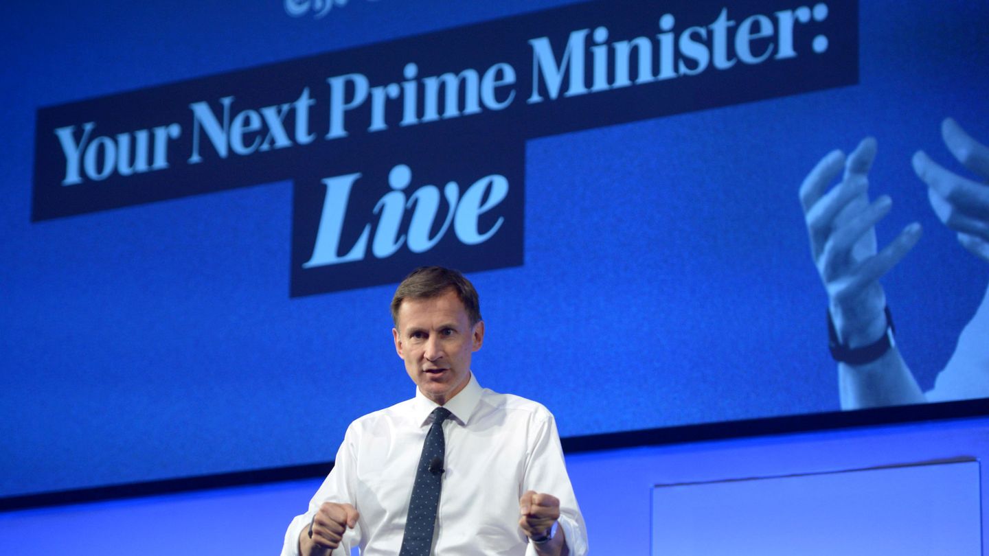 Jeremy Hunt, otro de los candidatos a próximo primer ministro. (Reuters)