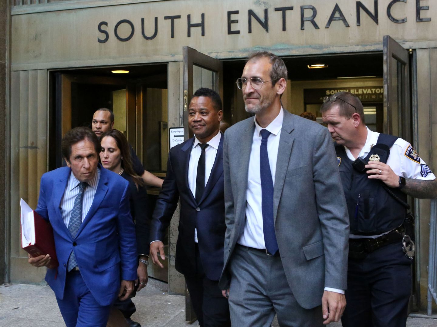 El actor abandonando el Juzgado de Manhattan en junio de 2019. (Reuters)