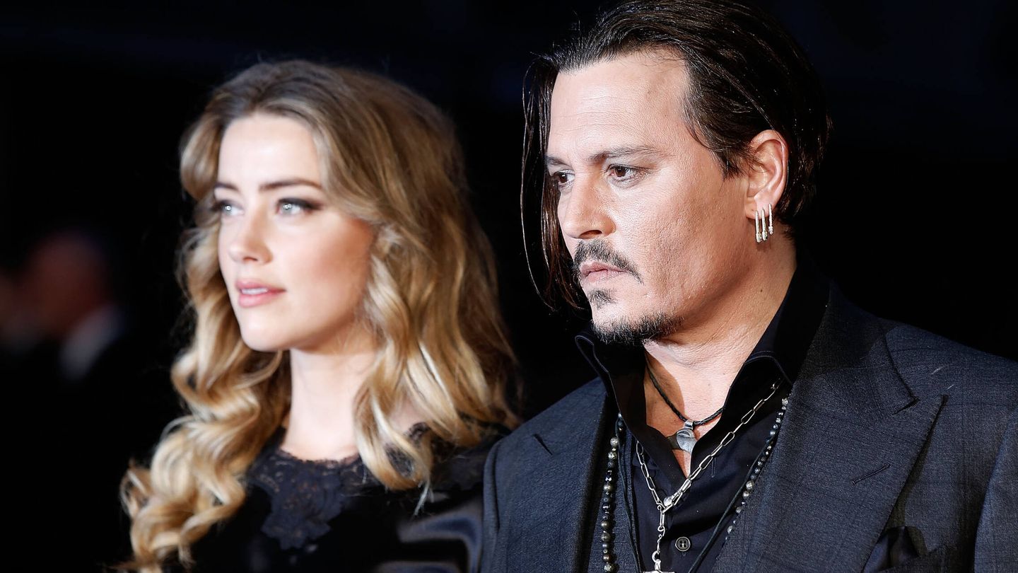 Amber Heard y Johnny Depp en una imagen de archivo. (Getty)